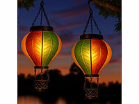 Lunartec 2er-Set LED-Solar-Leuchte ... 5 lm, 300 mAh, IP44
