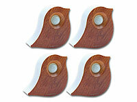 PEARL 4er-Set Vogelgesang-... 120 Sek., Teakholz-Optik