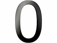 PEARL Hausnummer aus Metall, Nummer ... 130 x 2 mm, schwarz