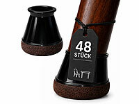 Carlo Milano 48er-Set Stuhlbeinkappen ... - 20 mm, schwarz