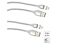 Callstel 2er-Set USB-Lade-... Lightning-Stecker, 1 m