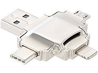 Callstel microSD-Kartenleser mit Lightning-... Typ A & C