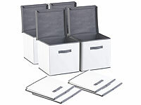 PEARL 4er-Set Aufbewahrungsboxen ... 31x31x31 cm, wei&szlig;