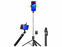 Somikon Smartphone-Selfie-Stativ, ... cm, BT-Fernausl&ouml;ser