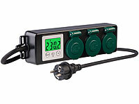 revolt 3-fach-Outdoor-...-Energiekostenmesser, 3.680 W, IP44