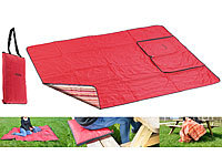 PEARL 3in1-Picknickdecke mit Sitzkissen ... 180 x 150 cm