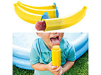 PEARL Silikon-Formen "Eis Banane" für Speiseeis, 4er-Set