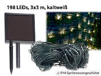 Lunartec Solar-LED-Lichternetz, 198 LEDs, ... 3 x 3 m, IP44
