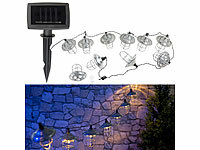 Lunartec Solar-LED-Lichterkette ... warmwei&szlig;, IP44, 1,6 m