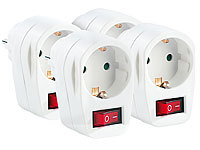 revolt 4er-Set Stromspar-Steckeradapter ... f&uuml;r 230-V-Ger&auml;te