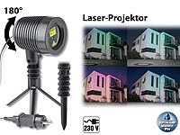 Lunartec Laserprojektor, bewegter Sternen-... & grün, IP44
