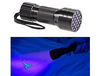 PEARL 2in1-UV-Taschenlampe ... 21 LEDs und Batteriebetrieb