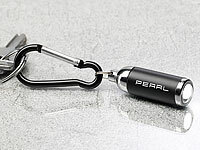 PEARL Fokussierbare Mini-Taschenlampe mit Schlüsselanhänger