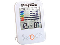 PEARL Digital-Hygrometer/Thermometer mit ... und LCD-Display