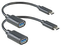 auvisio 2er-Set USB-3.0-... auf A-Buchse, 15 cm