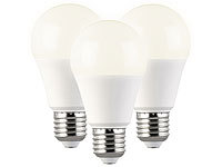 Luminea 3er Set LED-Lampen, ... W), E27, warmwei&szlig;, 1.050 lm