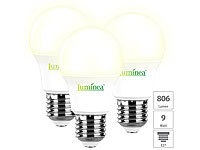 Luminea 3er-Set LED-Lampen ... 75 W), 806 Lumen, warmweiß