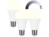 Luminea 3er-Set dimmbare LED-... E27, 3000 K, 1.050 lm