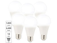 Luminea 6er-Set LED-Lampe ... E, 9 W, tageslichtweiß 6400K