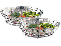 Rosenstein & S&ouml;hne 2er-Set Dampfgar-... von 18 bis 27 cm