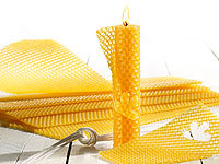 Your Design Bienenwachsplatten – 6 Stück (300 X 133 Mm), Mit Kerzendocht, Zum Kerzen Gestalten