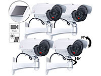 VisorTech 4er-Set Überwachungskamera-... mit Signal-LED