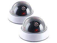 VisorTech 2er-Set Dome-... durchsichtige Kuppel & LED