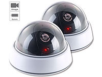 VisorTech 2er-Set Dome-... durchsichtige Kuppel & LED
