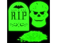 infactory 3er Set Glow-in-the-dark Halloween-Fensterdeko