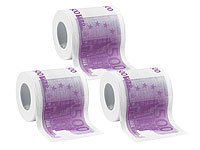 infactory 3er-Set Toilettenpapier ...-Euro-Noten, 2-lagig