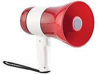 infactory Akku-MP3-Megafon mit Voice-...- & SD-Slot, 20 Watt