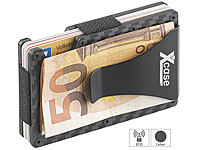 Xcase RFID-Kartenetui aus ... Chip-Karten, mit Geldklammer