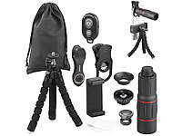 Somikon 11-teiliges Smartphone-... Stativ und Fernausl&ouml;ser