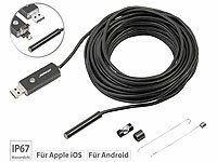 Somikon USB-HD-Endoskop-Kamera ...-Smartphone, 10 m, IP67