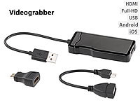 auvisio USB-HDMI-Videograbber ... (1080p), mit OTG-Adapter