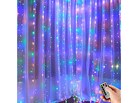 Lunartec RGB-LED-Lichtervorhang, 300 ... 3x3 m, Timer, USB