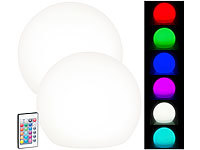 Lunartec 2er-Set Solar-LED-... 60 Lumen,IP67, &Oslash;30 cm