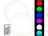 Lunartec 2er-Set ... Fernbedienung, 60 Lumen,IP67,&Oslash;20cm