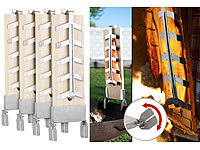 Rosenstein & S&ouml;hne Flammlachs-...-Halterung, 4er-Set