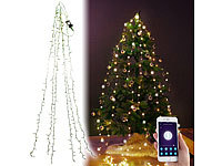 Lunartec WLAN-Tannenbaum-&Uuml;berwurf-... 6 Girlanden, 240 LEDs