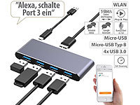 Xystec WLAN-USB-3.0-... Ports, App, Sprachsteuerung