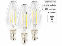 Luminea 3er-Set LED-Filament-... 470 Lumen, 345°, warmweiß