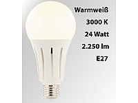 LED Glühbirne: High Power LED Lampe E27, 24 Watt, 2.250 Luminea E 27 LED Lampen: 3er Set High Power LED Lampen, E27