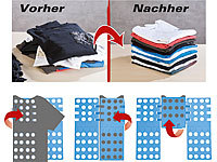 PEARL Wäsche-Faltbrett für Hemden ... 57 cm, blau, klappbar