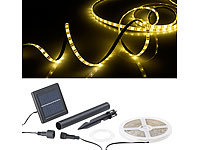 Lunartec Solar-LED-Streifen mit ... 3 m, wetterfest IP65