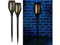 Lunartec 2er-Set LED-Solar-...-Effekt und Akku, 58 cm