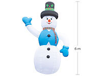 infactory Selbstaufblasender XXL-Schneemann ... 6 m, IP44