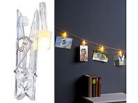 Lunartec LED-Foto-Clips-... Klammern, batteriebetrieben, 6 m