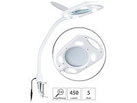 Lunartec Glas-LED-Lupenleuchte mit ... 5 Watt, 450 Lumen