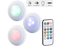 Lunartec 3er-Set RGB+W-... Fernbedienung, Timer, erweiterbar